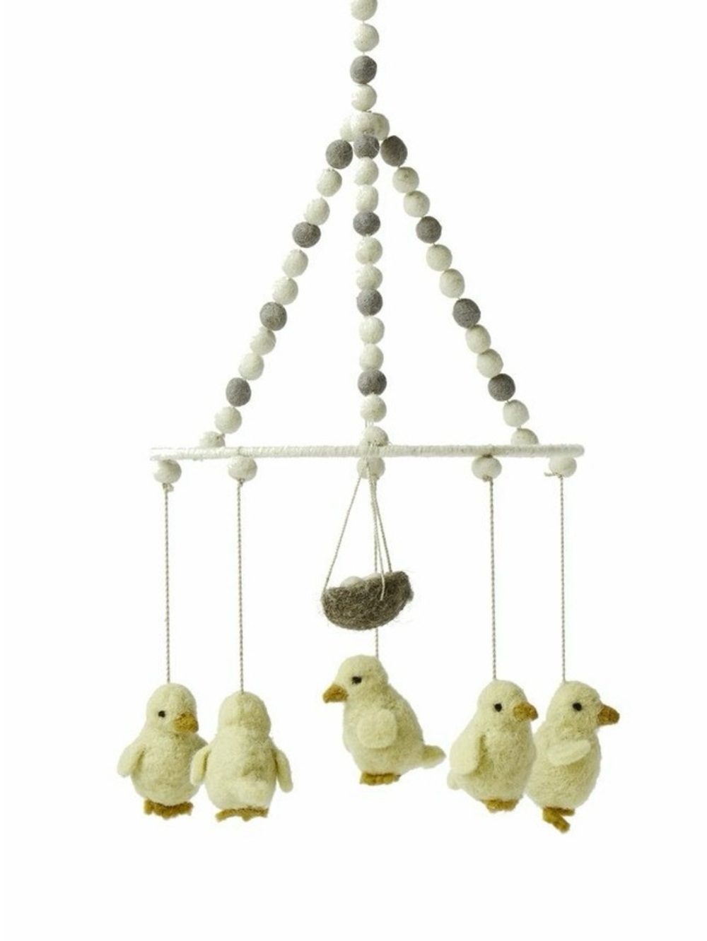 NWT Pehr "Just Hatched Wee Chick" Wool Felt Baby Mobile
